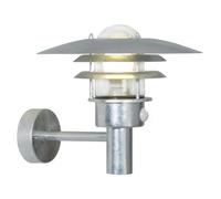Nordlux Applique murale extérieure Lønstrup 71412031 - Galvanisée avec détecteur, E27 1x60W