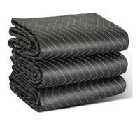 LNT France, 3 Couvertures Protection Déménagement 183x203cm, 520 g/m² | Environ 520 g/m², Robustes et épaisses, Pour meubles, planchers, appareils, Tissu non tissé coton recyclé