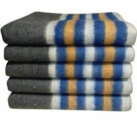 LNT France 5 Couvertures de Protection Meubles, 410gr/m²Bleues | Épaisses, 150x200 cm, 410 gr/m², 100% Textile Recyclé, Pour Déménagement, Transport et Stockage