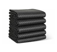 LNT France, 5 Couvertures Protection Déménagement 183x203cm, 520 g/m² | Environ 520 g/m², Robustes et épaisses, Pour meubles, planchers, appareils, Tissu non tissé coton recyclé