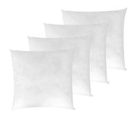 LNT France Coussins de Garnissage, 45x45 cm, Lot de 4, Français | Ultra Gonflant, Coussin Canapé, Coussin à Recouvrir, Rembourrage Blanc