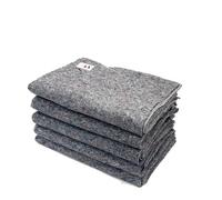 LNT France Couverture Déménagement 150x200cm, 330 g/m², Française,Lot de 5 | 150 x 200 cm, Protection Meubles, Très Haute Résistance, 330 gr/m², 100% Fibres Recy s, Fabriqué en France