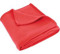 LNT France Couverture Polaire XXL pour Lit et Canapé, 240 x 260 cm, 100% Polyester traité Non-feu - Couverture Ultra Chaude, Ultra Douce (Fraise)