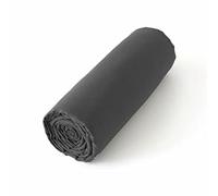 LNT France Drap Housse 100% Lin Lavé Gris Anthracite 90x190cm | Ourlet élastique
