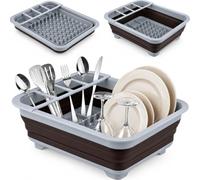 LNT France Égouttoir Pliable Silicone Gris | Gain de Place, Antidérapant