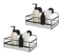 LNT France Lot 2 Étagères Rectangle Douche, sans perçage, Adhésifs | Sans Perçage, Crochets Adhésifs
