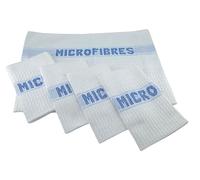LNT France - Lot 5 Serpillières Microfibres 45x50 cm, Fabrication française | Naturellement Dégraissantes, Ultra Absorbantes, Multi-Usage, Résistantes et Sans Peluches, Fabriquées en France & Breveté