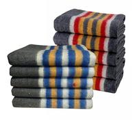 LNT France - Lot de 10 Couvertures Epaisses Protections Meubles pour Déménagement, Transport/Stockage-150x200 cm - 410gr/m²- couverture 100% Textile Recyclé. (5 bleues + 5 rouges)