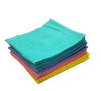 LNT France - Lot de 10 Serpillères Couleurs absorbantes 100% Viscose 50 x 60 - fabriquées en France - Lavable et résistente - très absorbante - pour Tous Types de Sol
