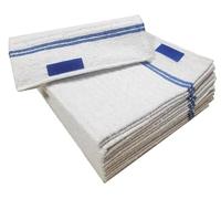 LNT France - Lot de 10 Serpillères Gaufrées Auto-Fixantes, 50 x 50 cm, Très Absorbantes, pour Tous Types de Sols.