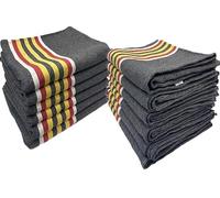 LNT France - Lot de 12 Couvertures Épaisses Protections Meubles Déménagement, Transport/Stockage - 150x200 cm - 410 GR/m² - Couverture 100% Textile Recy abrication Française
