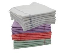 LNT France - Lot de 20 Serpillères Couleurs absorbantes Coton/Viscose 50 x 60 - fabriquées en France - Lavable et résistente - très absorbante