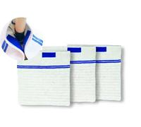 Lnt France - Lot de 3 serpilleres Gaufrées 50 x 60 cm - Fabriqué en France - Grand Pouvoir Absorbant - pour Tous Les sols
