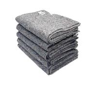 LNT France - Lot de 5 Couvertures Gardes Meubles pour Déménagement - Protection Meubles- Transport et Stockage - 150 x 200 cm - 330 g/m2 Couverture 100% Textile Recy rançais (5)