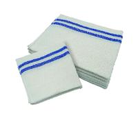 LNT France - Lot de 5 serpillères Bou s Blanches, 50 x 60 cm, fabriquées en France, très Résistantes et Absorbantes. Essorage Facile. idéales pour la Cuisine, Salle de Bain, Salon. 100% recy s