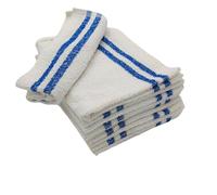 LNT Les nouveaux textiles - Lot de 10 Serpillères Bou s Blanches 50 x 60 cm - Haute Résistance - Grand Pouvoir Absorbant - Idéal pour Tout Type de Sol - Fabriqué en France