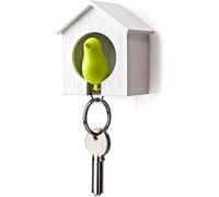 LNYMZD Porte-clés en forme de nichoir à oiseaux, porte-clés mural, mini nid d'oiseau, porte-clés anti-perte, sifflet, porte-clés pour la maison, crochets de rangement à la maison