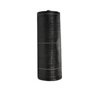 Loacea Tissu de paillis Anti-Herbe Film de paillis en Plastique Noir, Toile Anti-Herbe agricole, 1 mètre, Tissu contrôle du désherbage Jardin, pièce(2Meters)
