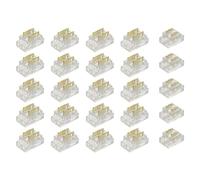 Lobamop Lot de 25 connecteurs de bande LED COB à 2 pôles de 5 mm - Pièces de rechange pour connexions de bande à fil et bande à bande sur bande LED 5 V-24 V CC