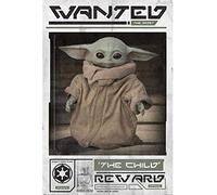 Lobcede.be 865673 Poster Star Wars The Mandalorian 61 x 91 cm Motif Wanted The Child Multicolore