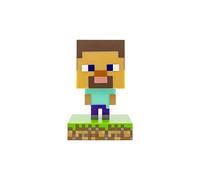 Lobcede.be Minecraft Steve Icon Light BDP, Super Bright Lamp for Minecraft Fans and Gamers, 11 cm Tall Powered by 2X AAA Batteries PP6594MCF