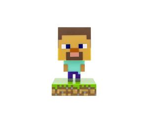 Lobcede.be Minecraft Steve Icon Light BDP, Super Bright Lamp for Minecraft Fans and Gamers, 11 cm Tall Powered by 2X AAA Batteries PP6594MCF