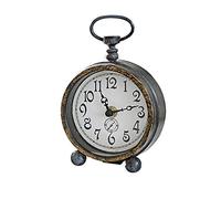 Loberon Borvin Horloge - Pur Vintage ! - Métal à l’Effet Vieilli, Noir Vieilli