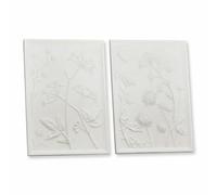 Loberon Carrefour Lot de 2 Tableaux - Ravissant Duo décoratif - Superbe dans Toutes Les pièces, Blanc