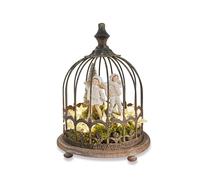 Loberon Cloche Saliers - Fer, Bois de Sapin - H/L/P env. 33/24.5/24.5 cm - Marron, Marron