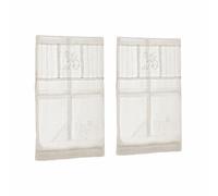 Loberon Lot de 2 Brise-bise Mayenne, crème |