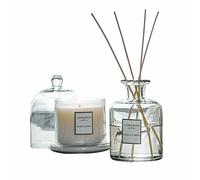 Loberon Vanis Coffret de senteurs - Ensemble en Verre avec bâtonnets parfumés et Bougie - Disponible en Plusieurs senteurs, Hearth & Birch