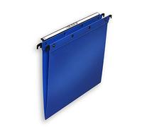 L'oblique A-Z 383000 - Boite de 10 Dossiers Suspendus A4 Poly Pro Fond V - Bleu
