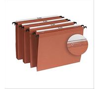 L'Oblique AZ Boîte de 25 dossiers suspendus tiroir fond 30 mm kraft orange