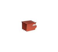 L'Oblique AZ Boîte de 25 dossiers suspendus tiroir fond 30 mm kraft orange