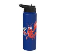 Lobster Martini Summer Seafood Cocktail Design Stainless Steel Insulated Water Bottle