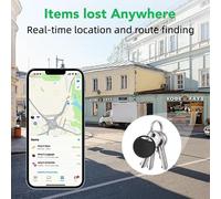 Localisateur Bluetooth compatible avec Apple "Où est ?", pour retrouver vos clés - Pack de 4 - Bluetooth 5.2 - Portée de 300 mètres - Sonnerie intégrée de 75 dB - Noir