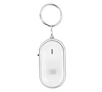 Localisateur de Clé Sifflet électronique Recherche de ommande Vocale Dispositif Anti-Perte Sifflet Recherche de Clé Traceur de Porte-clés(Blanc), Système D'alarme