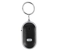 Localisateur de Clé Sifflet électronique Recherche de ommande Vocale Dispositif Anti-Perte Sifflet Recherche de Clé Traceur de Porte-clés(Noir), Système D'alarme
