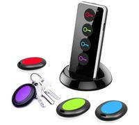 Localisateur de clés avec émetteur - FAMICAM - avec 4 récepteurs avec fonction lampe de poche led sans fil key finder localisateur