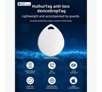 Localisateur de clés Bluetooth global, lot de 1, 38,6 x 32,1 x 8,95 mm, blanc