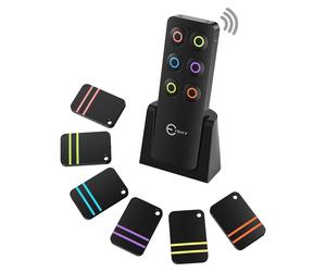 Localisateur de clés sans fil, noir, coffret de 6 pièces