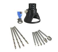 Localisateur De Sculpture De Foret 4pcs 3mm Forets Hélico?Daux Et 6pcs Fraises À Bois Pour Outils Rotatifs