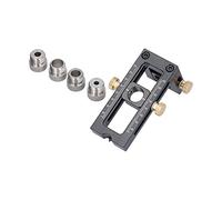 Localisateur de trous pour le travail du bois, gabarit à vis réglable, kit de guide à chevilles avec douilles de perçage, dispositif de centrage à goupille en alliage d’aluminium