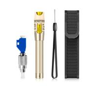 Localisateur visuel de défauts de 100 mW avec connecteur universel 2,5 mm FC/SC/SF, adaptateur FC mâle vers LC femelle, 100-120 km VFL stylo à lumière rouge pour tester les câbles à fibre optique