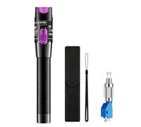 Localisateur visuel de défauts de 70 mW, kits VFL de 70 mW, Stylo testeur de câbles à fibre optique avec adaptateurs monomodes FC/LC 9/125 µm, compatible avec les interfaces SC/FC/ST/LC 2,5 mm
