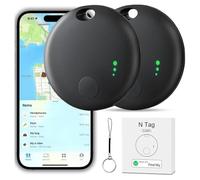Localisateurs d'objets Lot de 2, Smart Key Finder Traceur Tag, Compatible avec Find My (Uniquement iOS), Localisateur de Clés Tracker GPS Mini Traceur pour Voiture Valise Enfant Chat Chien