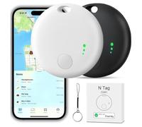 Localisateurs d'objets Lot de 2, Smart Key Finder Traceur Tag, Compatible avec Find My (Uniquement iOS), Localisateur de Clés Tracker GPS Mini Traceur pour Voiture Valise Enfant Chat Chien