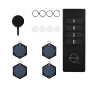 Localisateurs Dobjets sans Fil Key Finder Noir pour Cles Et Portefeuille | Structure compacte robuste Technologie RF sans smartphone Idéal pour retrouver vos petits objets au quotidien ou en voyage
