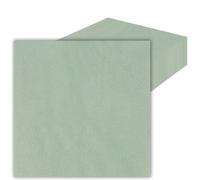 LOCCY Lot de 40 Vert Sauge Serviette Papier, 33x33cm Serviette Papier Fleur Serviettes Papier Vert Serviettes de Jetables Décoration Table pour Mariages, Communions, Anniversaires, Noël (Vert Sauge)