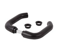 Locinox 3006B Paire de poignées de porte en aluminium anodisé noir pour extérieur et intérieur 8 mm carré